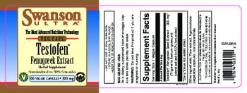 Swanson Ultra Testofen Fenugreek Extract 300 mg - herbal supplement