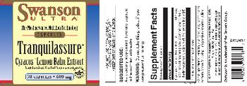 Swanson Ultra Tranquilassure Cyracos Lemon Balm Extract 600 mg - standardized herbal supplement