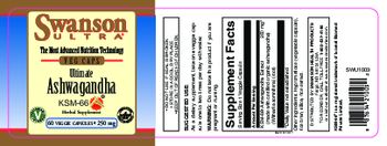 Swanson Ultra Ultimate Ashwagandha 250 mg - herbal supplement