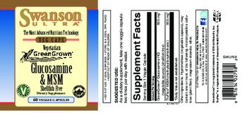 Swanson Ultra Vegetarian GreenGrown Glucosamine & MSM - supplement