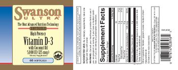 Swanson Ultra Vitamin D-3 with Coconut Oil 5,000 IU (125 mcg) - supplement