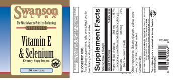 Swanson Ultra Vitamin E & Selenium - supplement