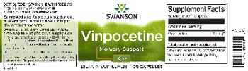 Swanson Vinpocetine 10 mg - supplement
