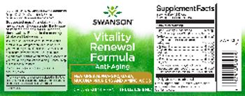 Swanson Vitality Renewal Formula - supplement