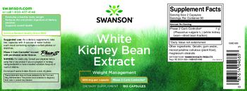 Swanson White Kidney Bean Extract 500 mg - supplement