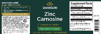 Swanson Zinc Carnosine - supplement