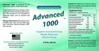 Sweet Success Health Advanced 1000 - supplement