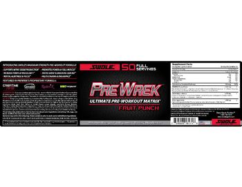 Swole Pre Wrek Fruit Punch - supplement