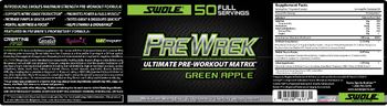 Swole Pre Wrek Green Apple - supplement