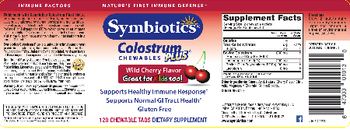 Symbiotics Colostrum Chewables Plus Wild Cherry Flavor - supplement