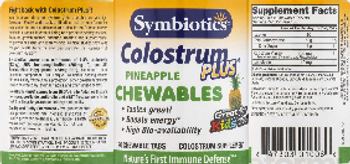 Symbiotics Colostrum Plus Chewables Pineapple - colostrum supplement