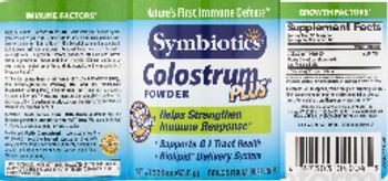 Symbiotics Colostrum Plus Powder - colostrum supplement