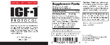 Synergistic Nutritional Compounds IGF-1 Protocol - supplement