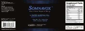 Synergistic Nutritional Compounds Somnavox - supplement