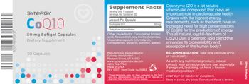 Synergy CoQ10 50 mg - supplement