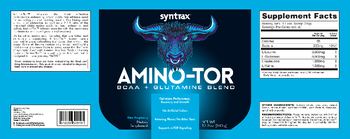 Syntrax Amino-Tor Blue Raspberry - supplement