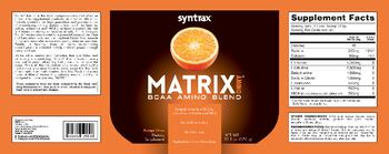 Syntrax Matrix Amino Orange Citrus - supplement