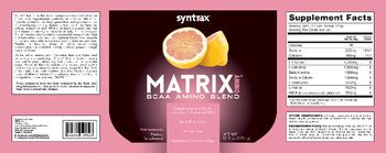 Syntrax Matrix Amino Pink Lemonade - supplement
