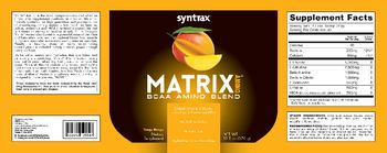 Syntrax Matrix Amino Tangy Mango - supplement