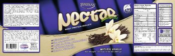 Syntrax Nectar Naturals Natural Vanilla - supplement