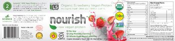 System LS Nourish Organic Strawberry Vegan Protein - supplement