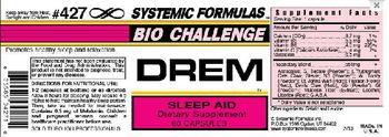 Systemic Formulas Bio Challege DREM Sleep Aid - supplement