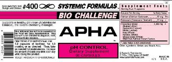 Systemic Formulas Bio Challenge APHA pH Control - supplement