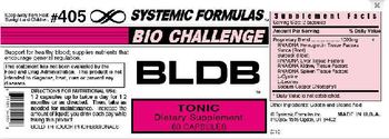 Systemic Formulas Bio Challenge BLDB Tonic - supplement