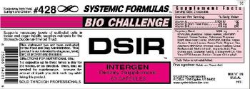 Systemic Formulas Bio Challenge DSIR Intergen - supplement
