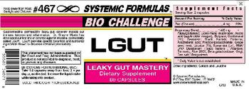 Systemic Formulas Bio Challenge LGLUT Leaky Gut Mastery - supplement