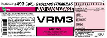 Systemic Formulas Bio Challenge VRM3 Micro - supplement