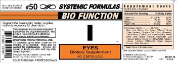 Systemic Formulas Bio Function I Eyes - supplement