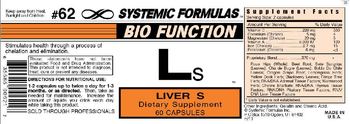 Systemic Formulas Bio Function Ls Liver S - supplement