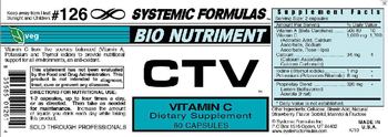 Systemic Formulas Bio Nutriment CTV Vitamin V - supplement