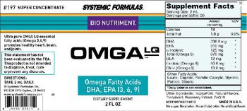 Systemic Formulas Bio Nutriment OMGA LQ - supplement