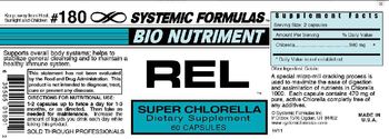 Systemic Formulas Bio Nutriment REL Super Chlorella - supplement