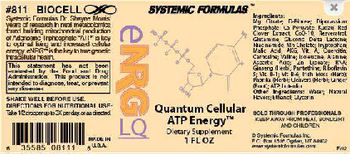 Systemic Formulas eNRG LQ Quantum Cellular ATP Energy - supplement