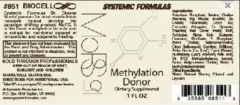 Systemic Formulas MoRS LQ Methylation Donor - supplement
