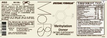 Systemic Formulas MoRS Methylation Donor - supplement