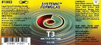 Systemic Formulas T3 Bactrex Tincture - 