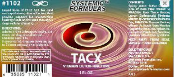 Systemic Formulas Tacx Vitamin Detox Tincture - 