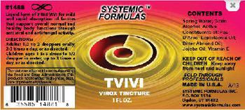 Systemic Formulas TVIVI Virox Tincture - 