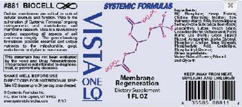 Systemic Formulas Vista One LQ Membrane Regeneration - supplement