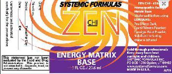 Systemic Formulas Zen Chi Energy Matrix Base - 