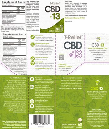 T-Relief CBD+13 - supplement