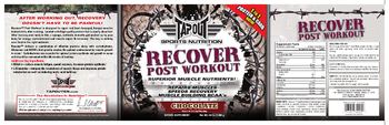 Tapout Sports Nutrition Recover Post Workout - supplement