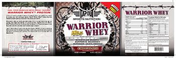 Tapout Sports Nutrition Warrior Whey Chocolate - supplement