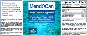 Tauriga Sciences Mend-Can - omega3 fatty acid supplement