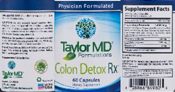 Taylor MD Formulations Colon Detox Rx - supplement
