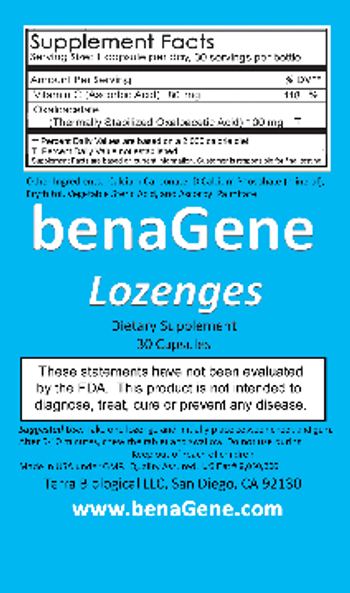 Terra Biological benaGene Lozenges - supplement